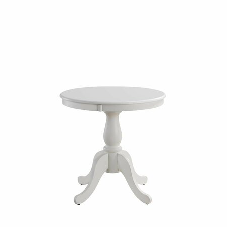 CAROLINA CHAIR & TABLE Carolina Chair  30 in. Fairview Round Pedestal Dining Table, White 3030T-PW